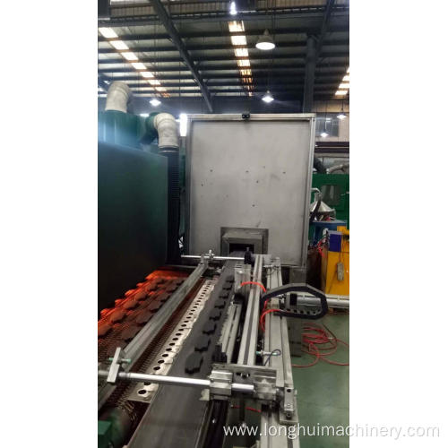 Brake pad electrostatic coating line